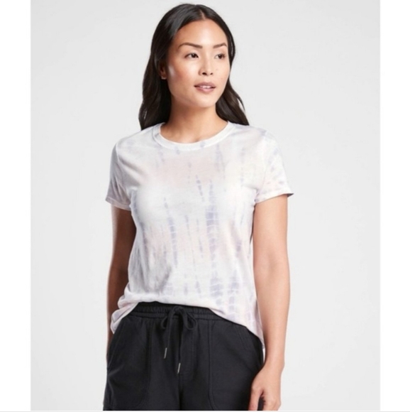 NWOT Athleta Organic Daily Printed Tee - Picture 2 of 6